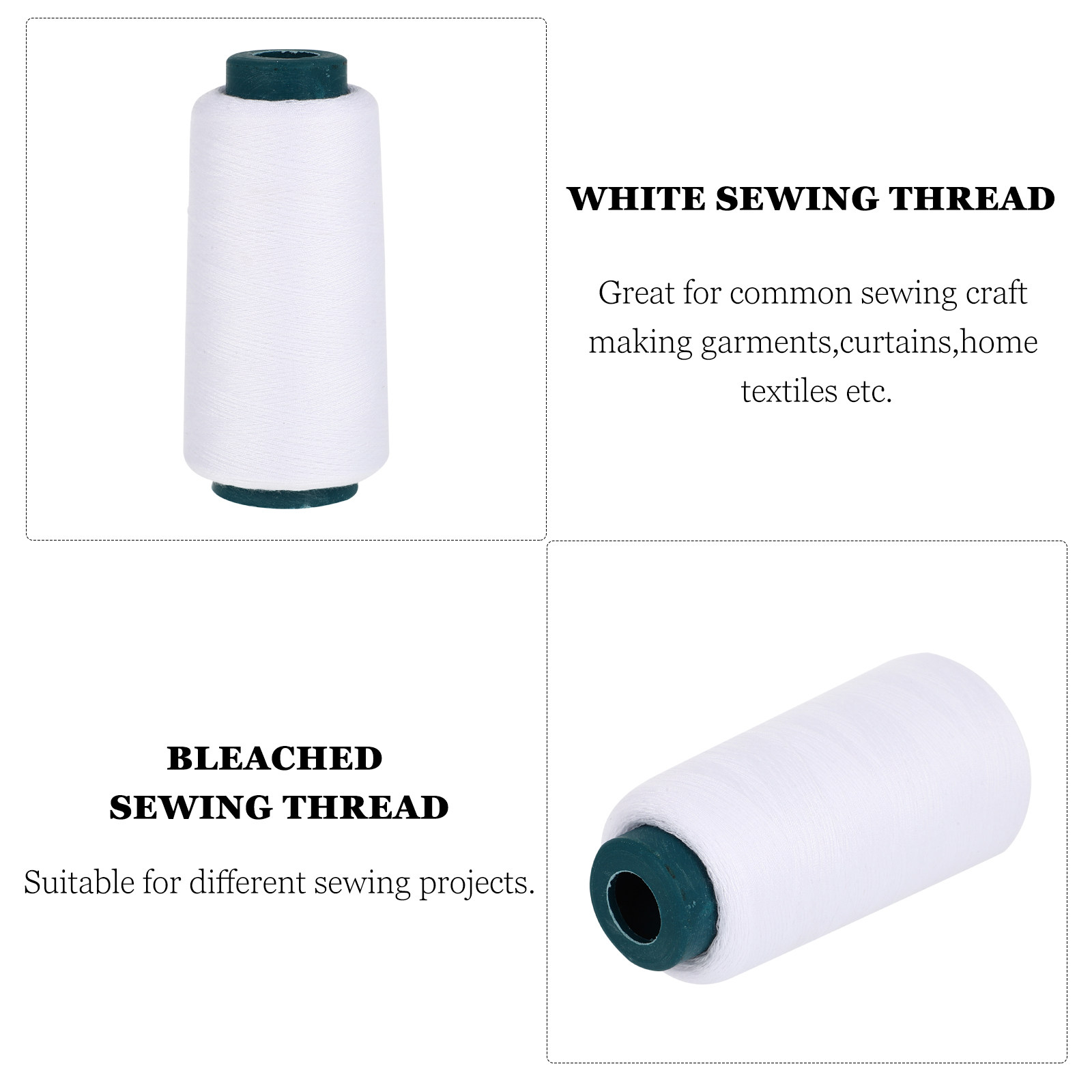 Hilo de Coser de Poliéster Bla - Sewing Thread In Textile reseña y precio